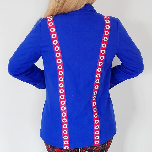 Refashioned Vintage Faux Suspender Blazer (M/L) - Picture 2 of 7